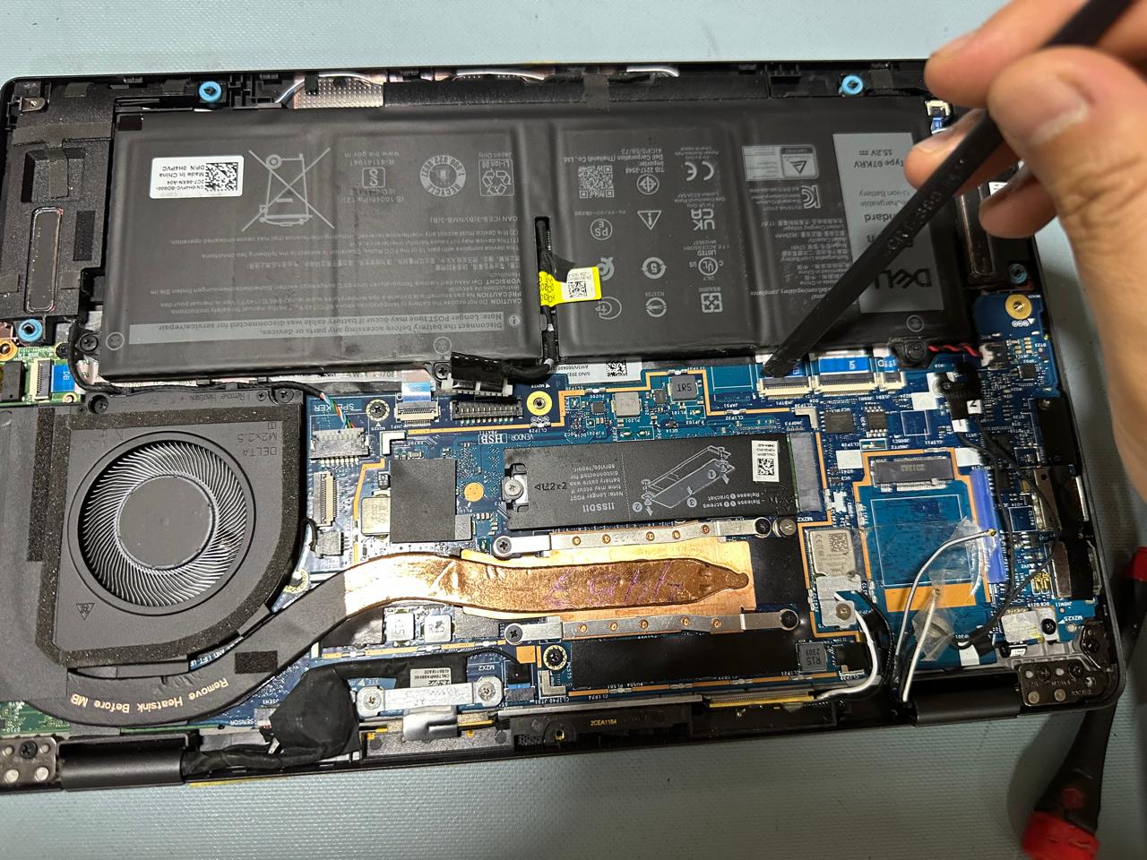 Laptop Windows en revisión técnica